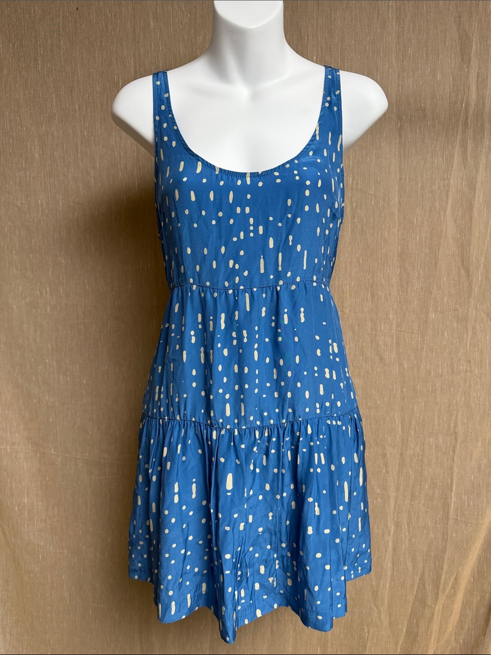 Sunshine & Shadow Blue Mini Dress - Small